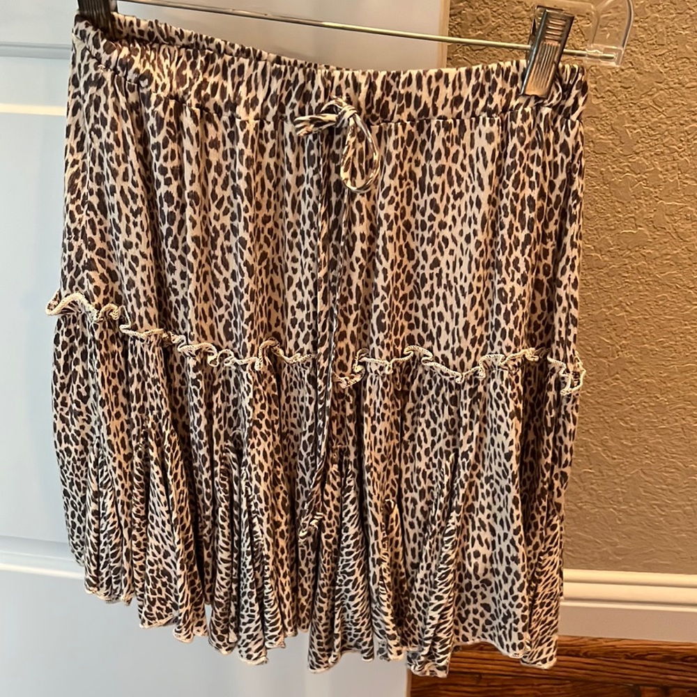 Leopard Skirt - size small